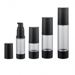cosmetics-bottle airless push pump plasitc bottle