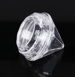 Cosmetics-bottle 5g plastic diamond jar with lid