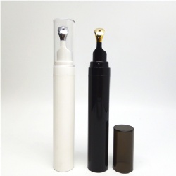 Cosmetics-Bottle eye cream goldfinger airless bottle with metal tip head