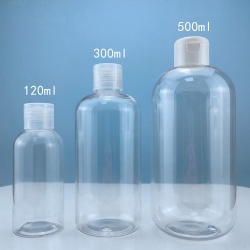 Cosmetics-Bottle PET boston flip cap bottle