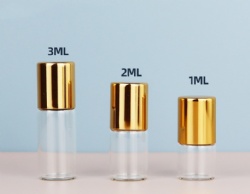 cosmetics-bottle 1ml 2ml 3ml stainless steel glass roller bottle