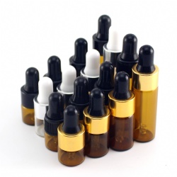 1ML 2ML 3ML 5ML sample testing vial glass dropper  bottle