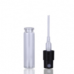 2ml clear glass perfume bottle mist sprayer glass bottle