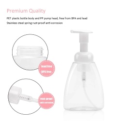 250ml 300ml foam pump bottle hand wash PET bottle
