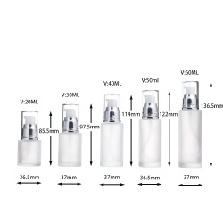 cosmetics-bottle varity capacity lotion glass pump bottle